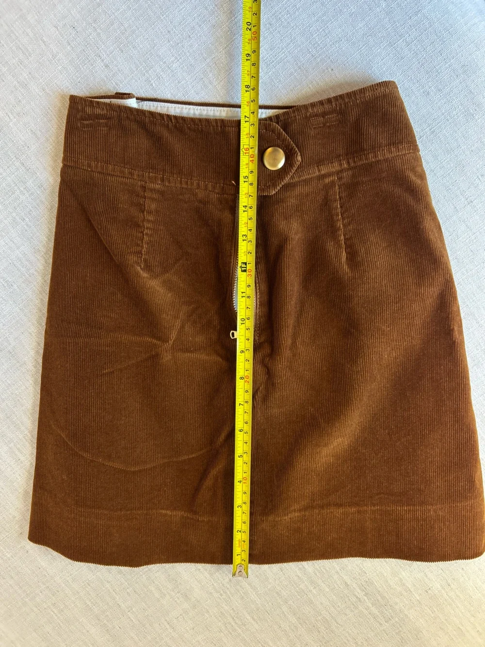 J. Crew Men's Corduroy Pants in Chestnut Brown with Brass Accent